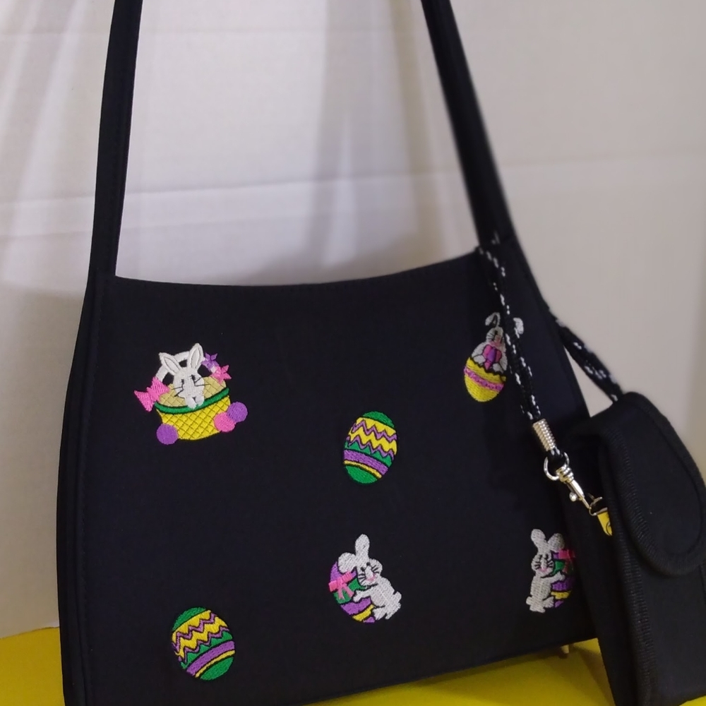 Black Small Purse/W Easter Theme - image 2